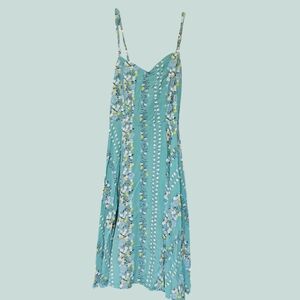 Floral Teal Summer Dress